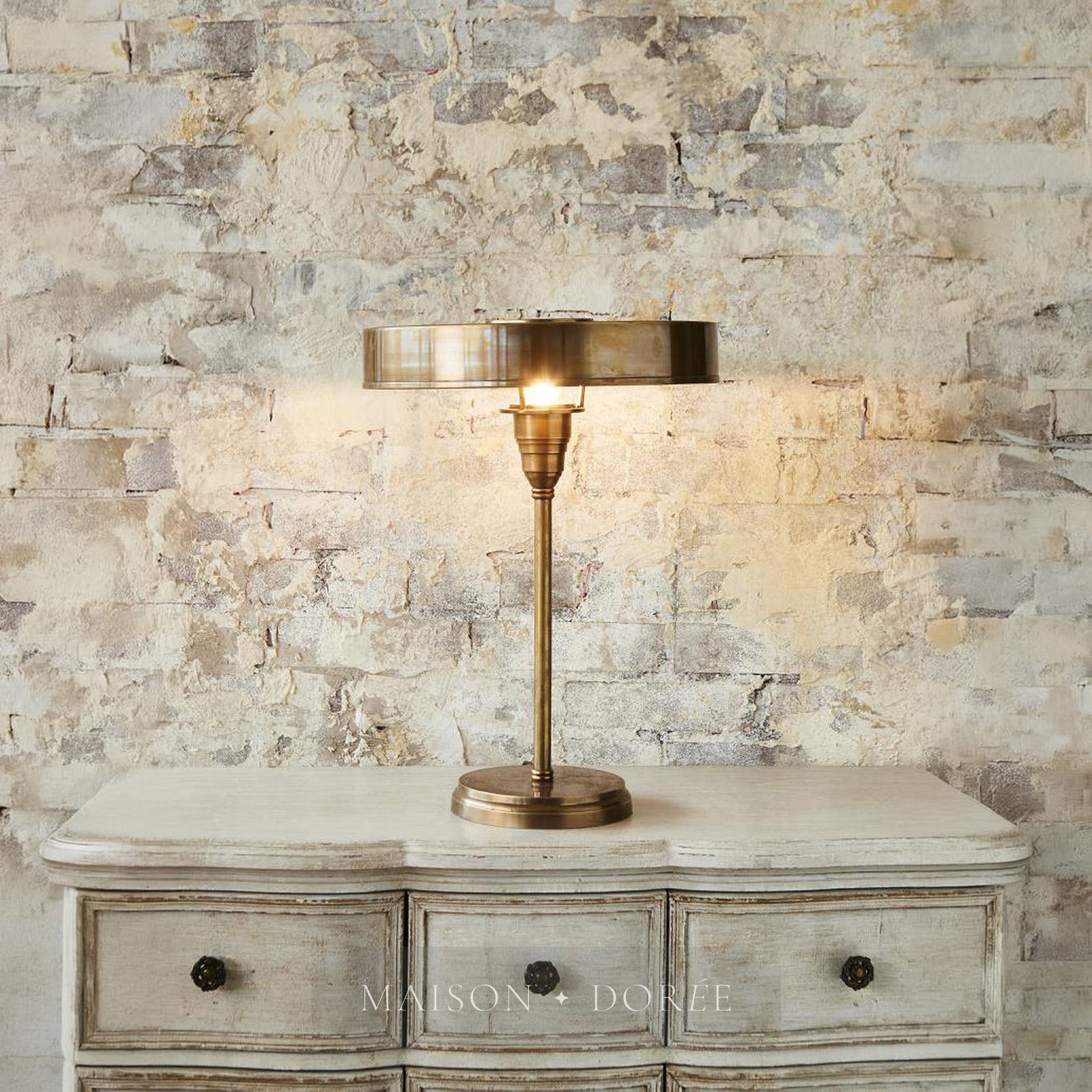 Bankstown Table Lamp Large Antique Brass
