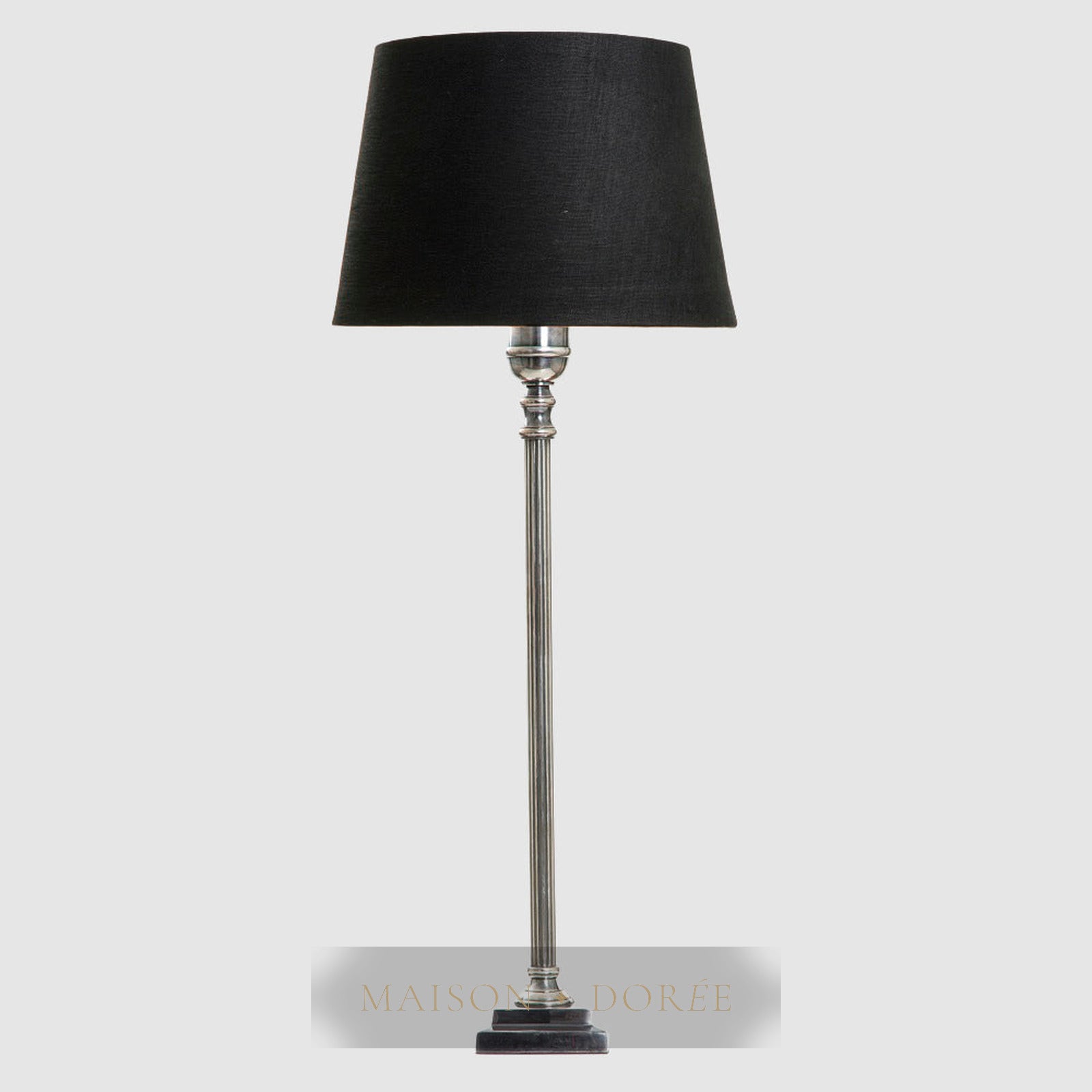 Crawford Table Lamp Base Antique Silver- Base Only