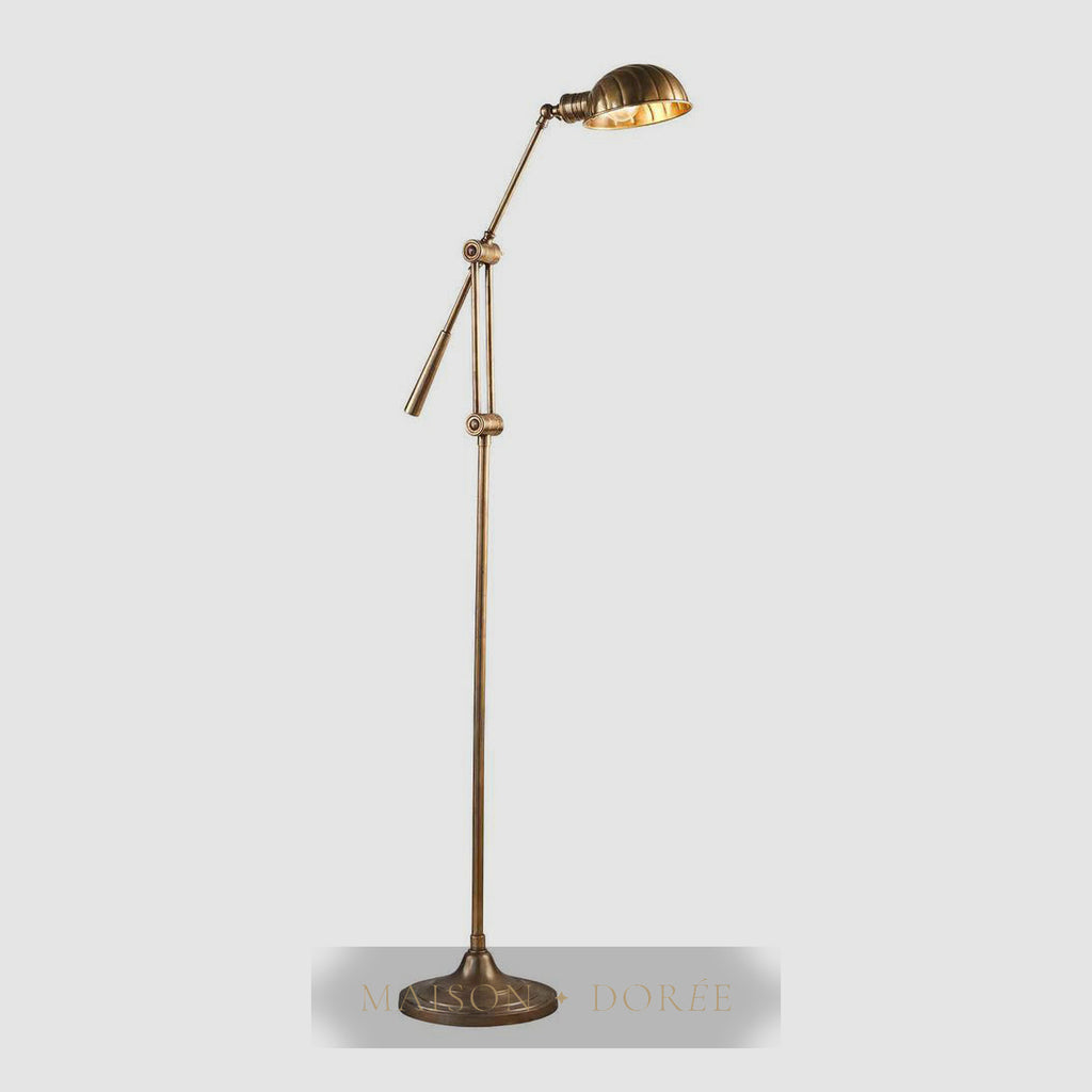 Calais Floor Lamp Antique Brass — Antique Brass