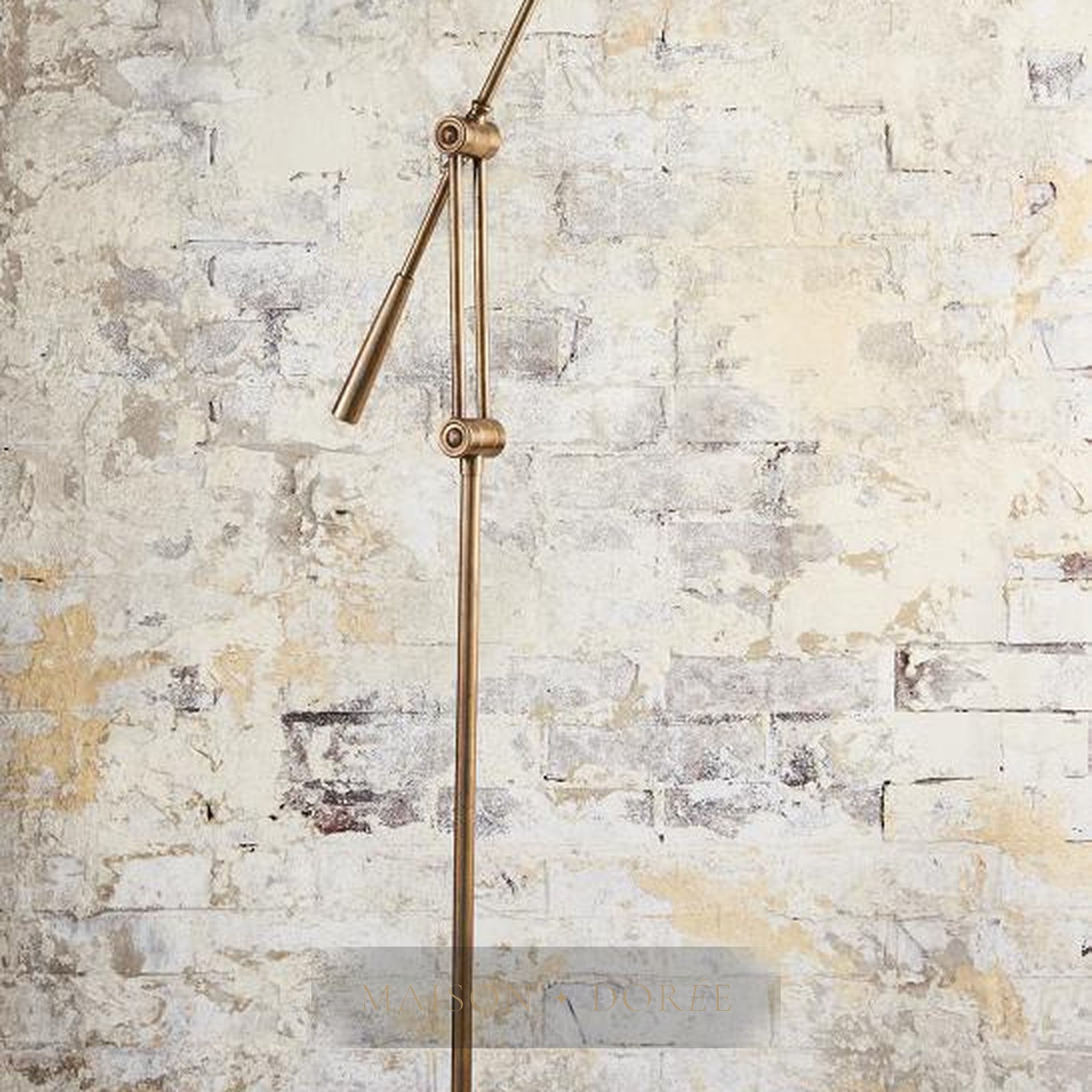 Calais Floor Lamp Antique Brass