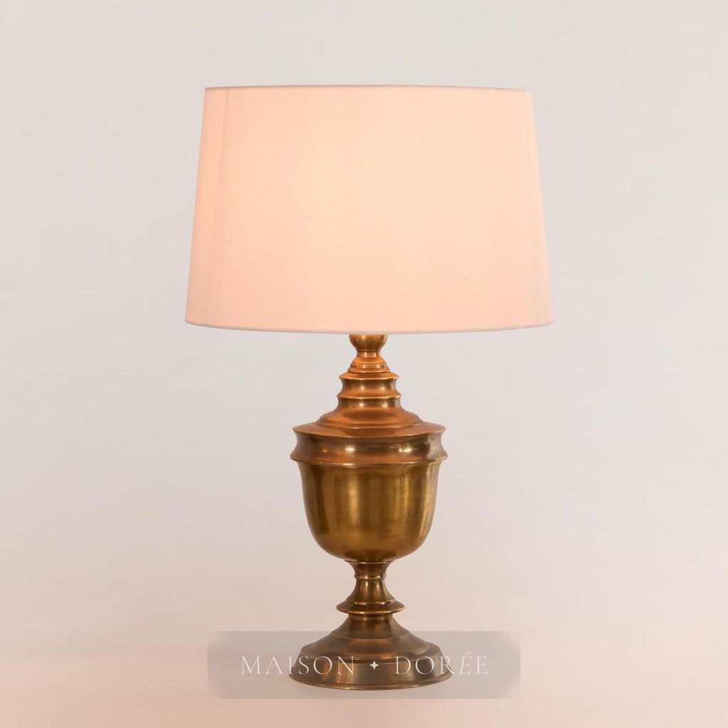 Sheffield Table Lamp Base Antique Brass- Base Only