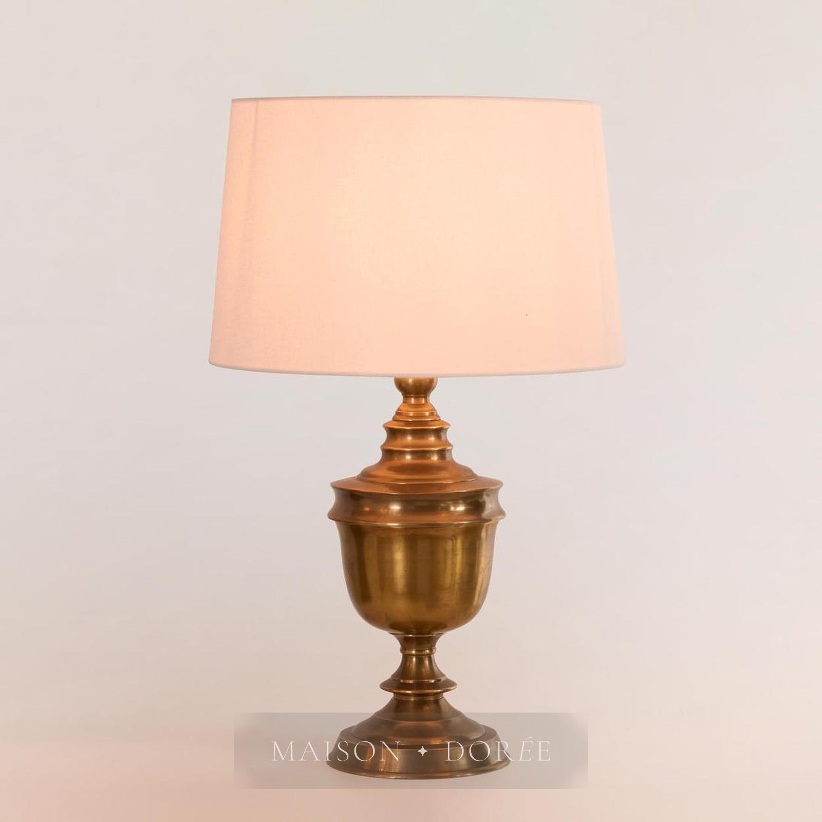 Sheffield Table Lamp Base Antique Brass- Base Only