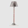 Delaware Table Lamp Antique Silver and Dark Wood