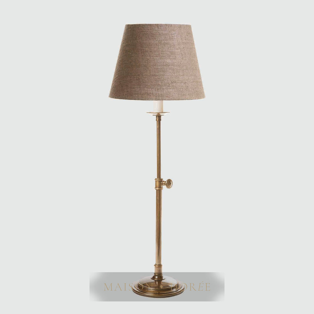 Davenport Table Lamp Base Antique Brass- Base Only