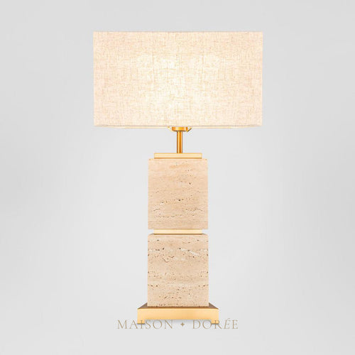 Ashley Travatine Table Lamp with shade