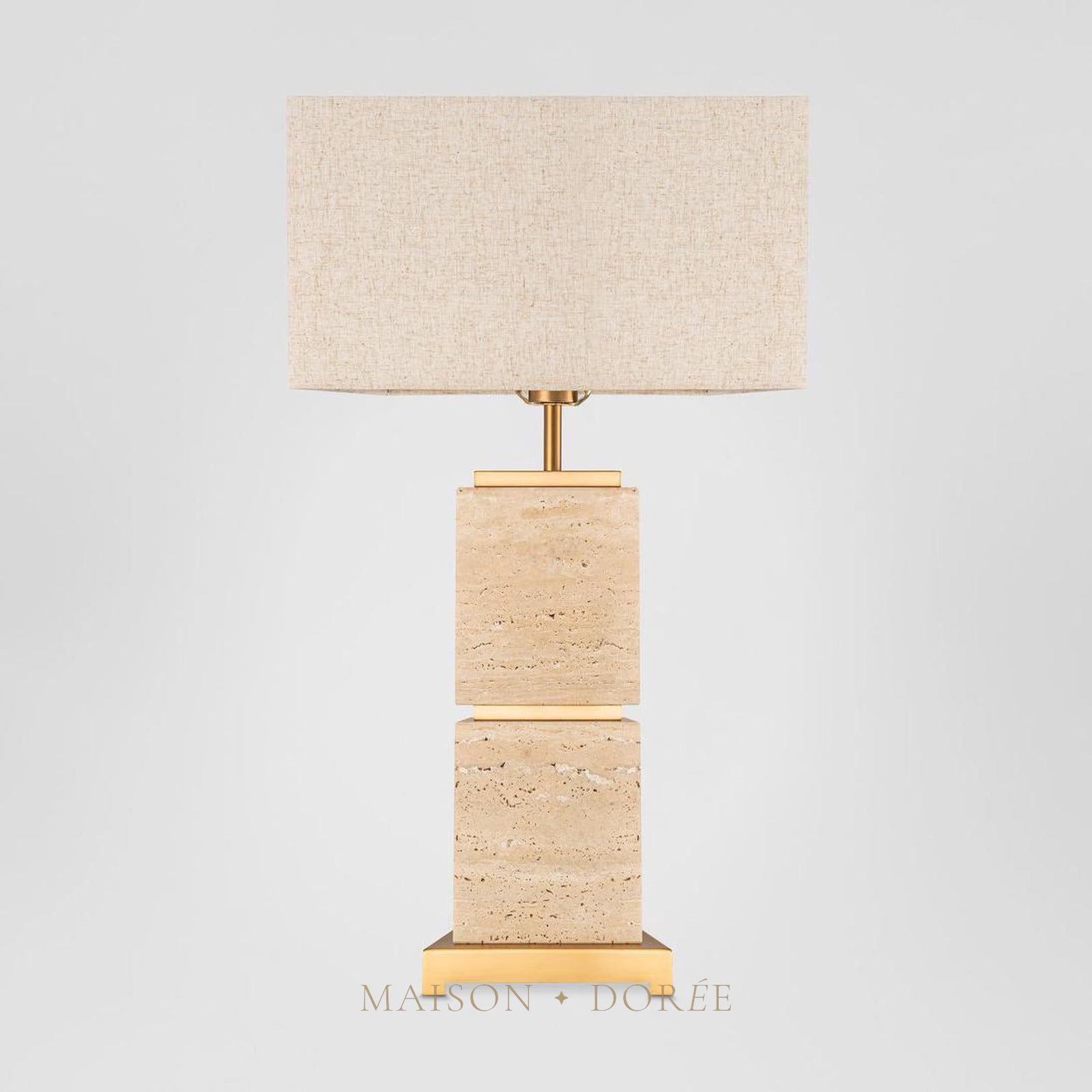 Ashley Travatine Table Lamp with shade