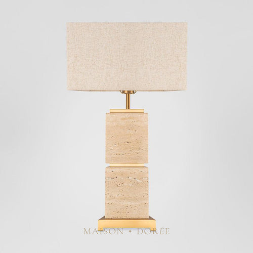 Ashley Travatine Table Lamp with shade