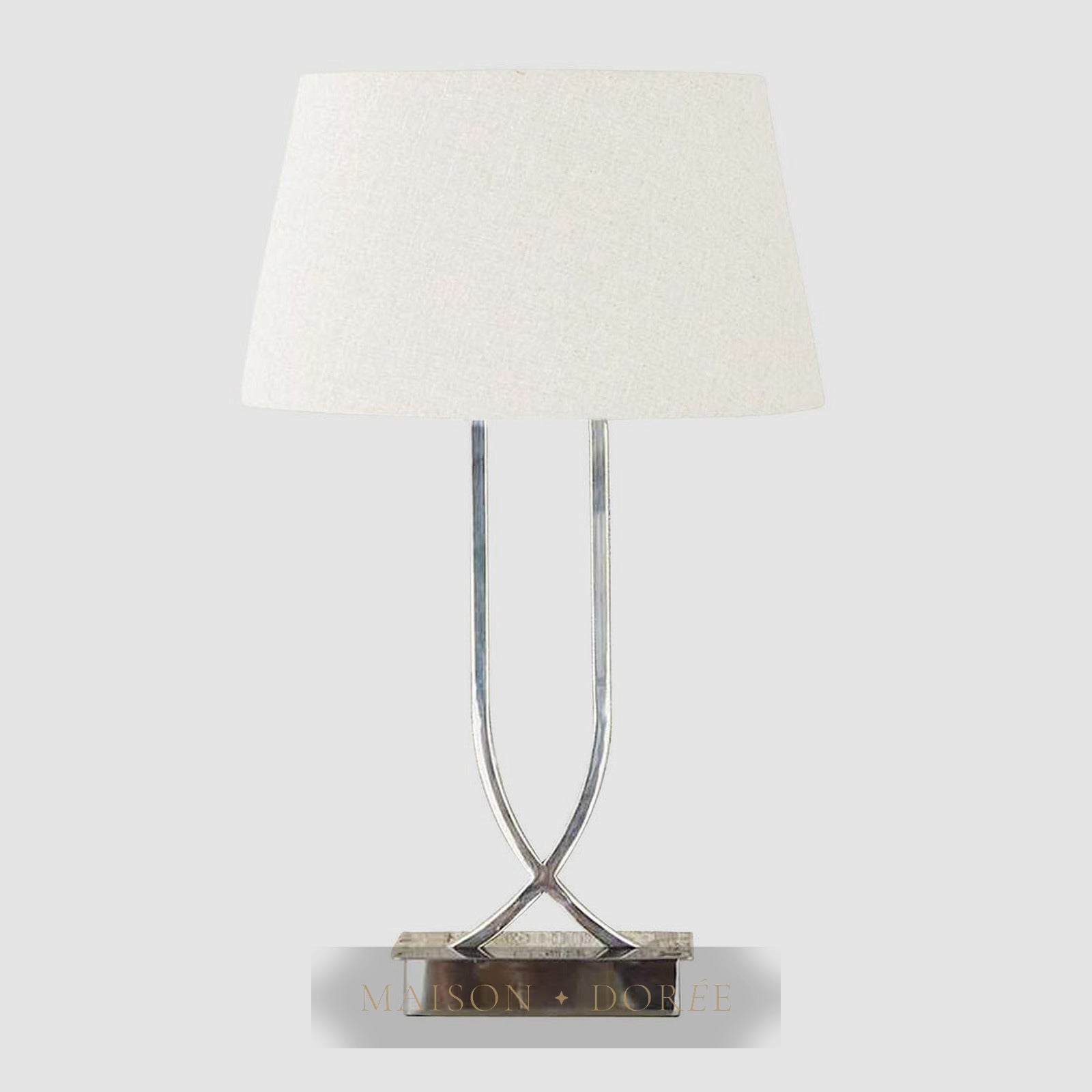 Southern Cross Table Lamp Base Shiny Nickel- Base Only