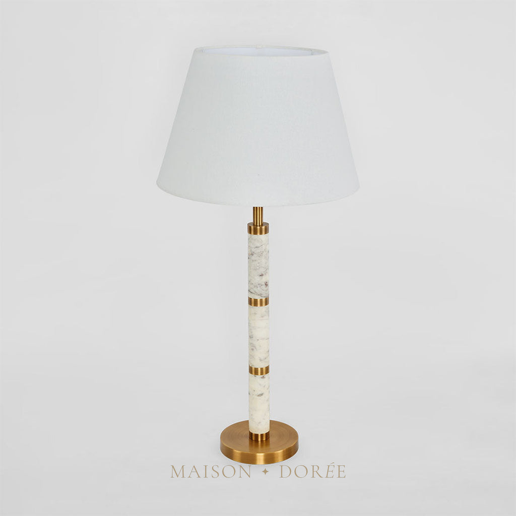 St Germain Table Lamp Base White - Base Only