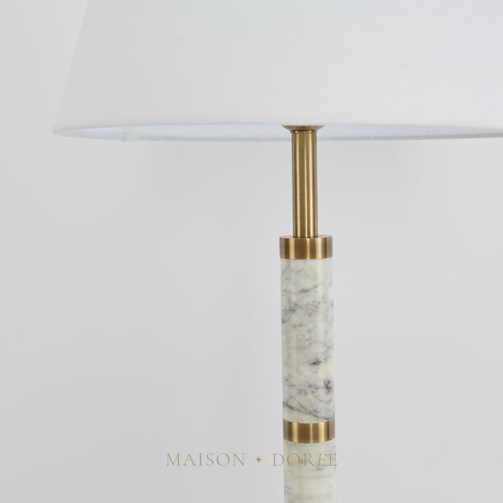 St Germain Table Lamp Base White - Base Only