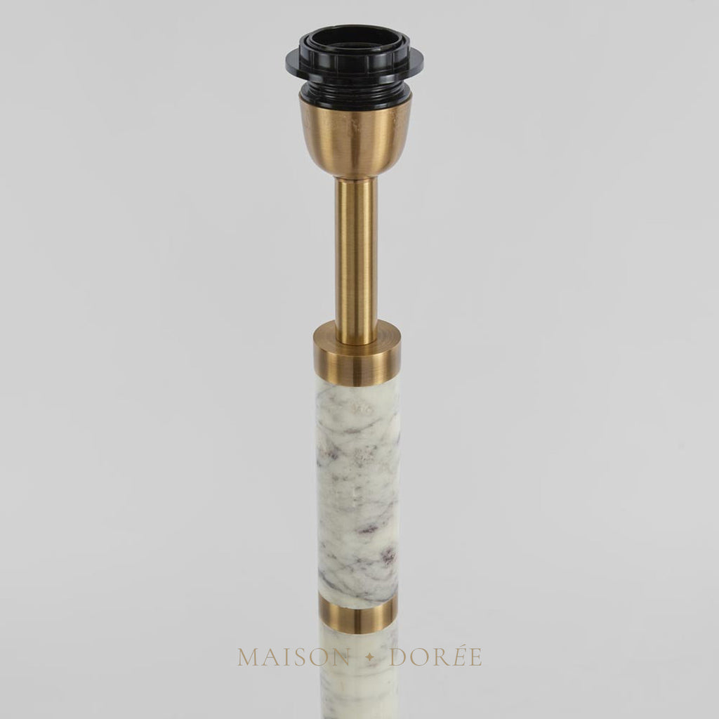St Germain Table Lamp Base White - Base Only