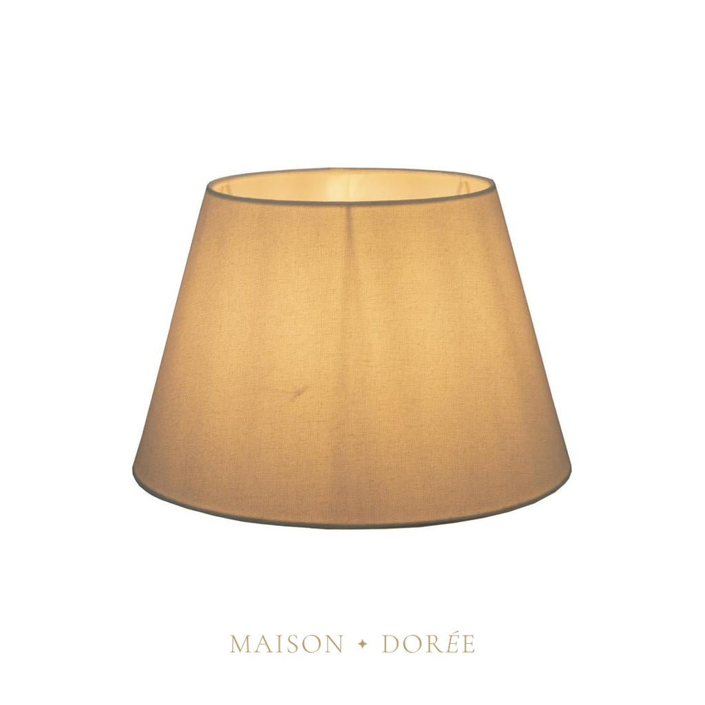 Linen Taper Lamp Shade XS Textured Ivory