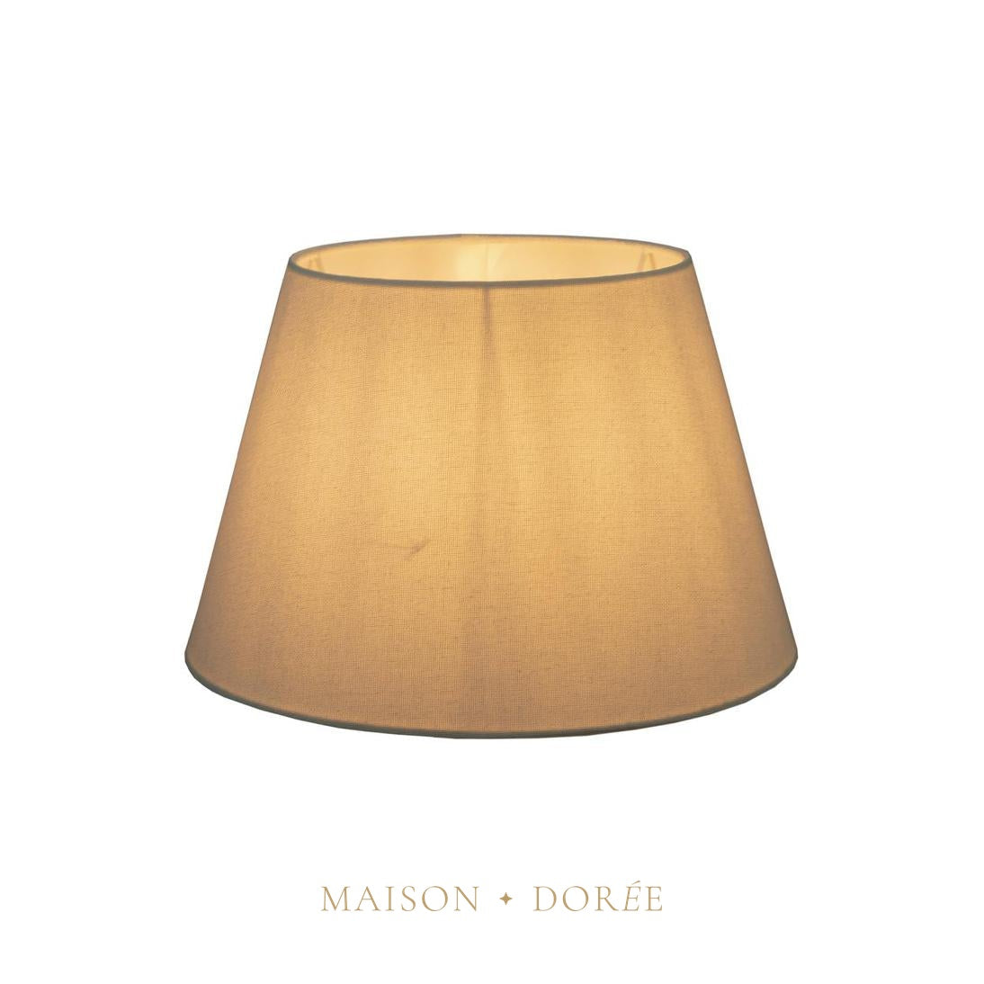 Linen Taper Lamp Shade XS Textured Ivory