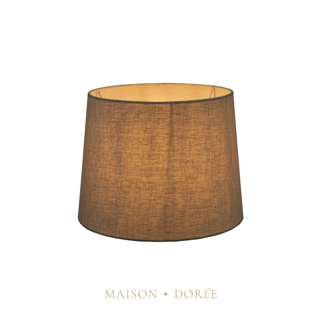 Linen Drum Lamp Shade XS Ivory
