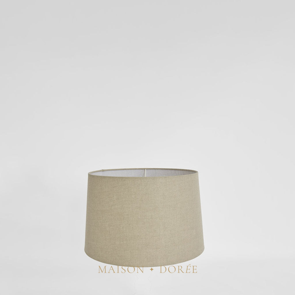 Linen Drum Lamp Shade XS Dark Natural