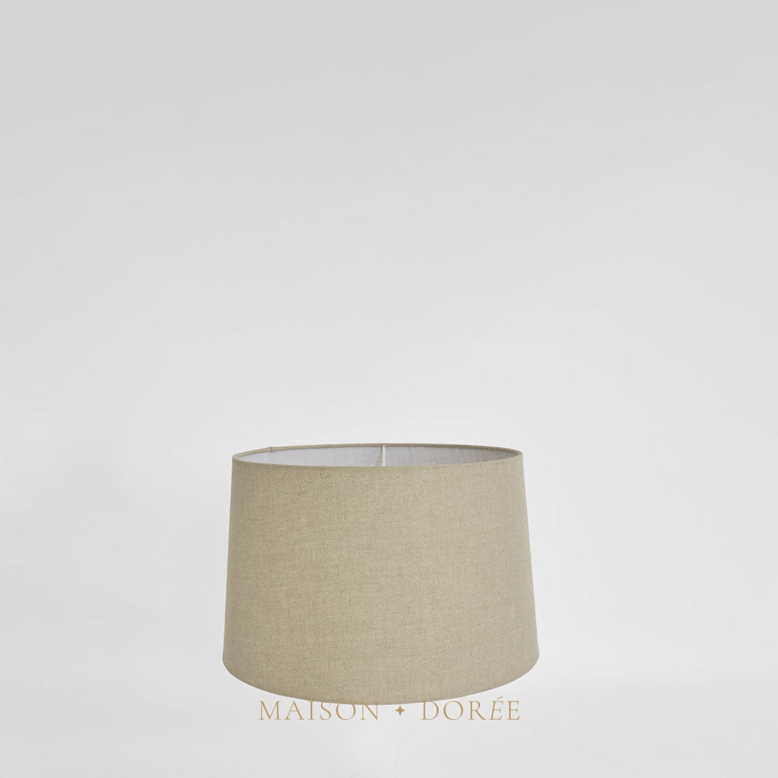 Linen Drum Lamp Shade XS Dark Natural