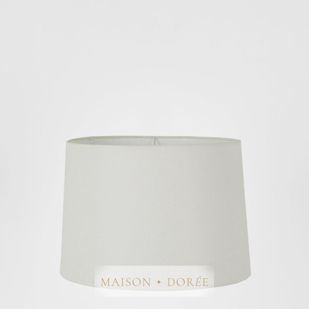 Linen Drum Lamp Shade Small Ivory