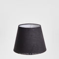 Linen Taper Lamp Shade Small Black
