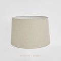 Linen Drum Lamp Shade Medium Light Natural