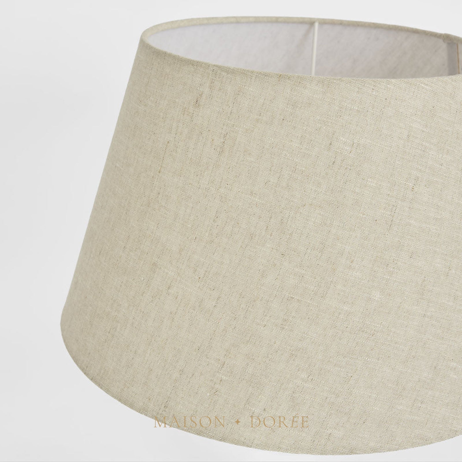 Linen Taper Lamp Shade Medium Light Natural