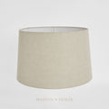 Linen Drum Lamp Shade Large Light Natural