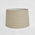 Linen Drum Lamp Shade Large Natural | 40cm | Premium Quality | Home Decor