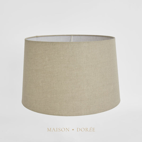 Linen Drum Lamp Shade Large Natural | 40cm | Premium Quality | Home Decor