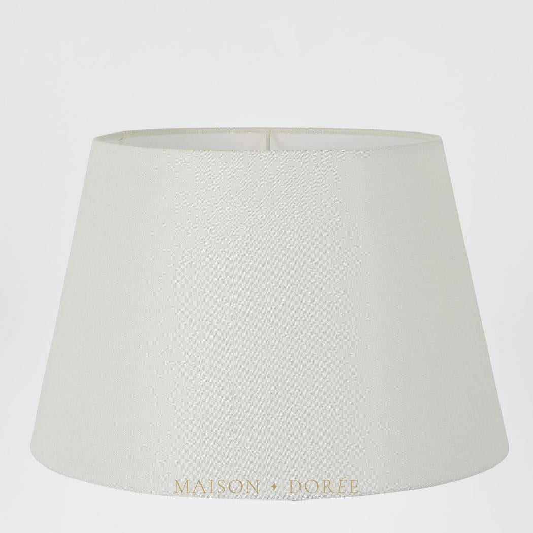 Linen Taper Lamp Shade XL Ivory
