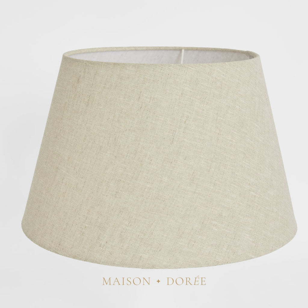 Linen Taper Lamp Shade XL Light Natural