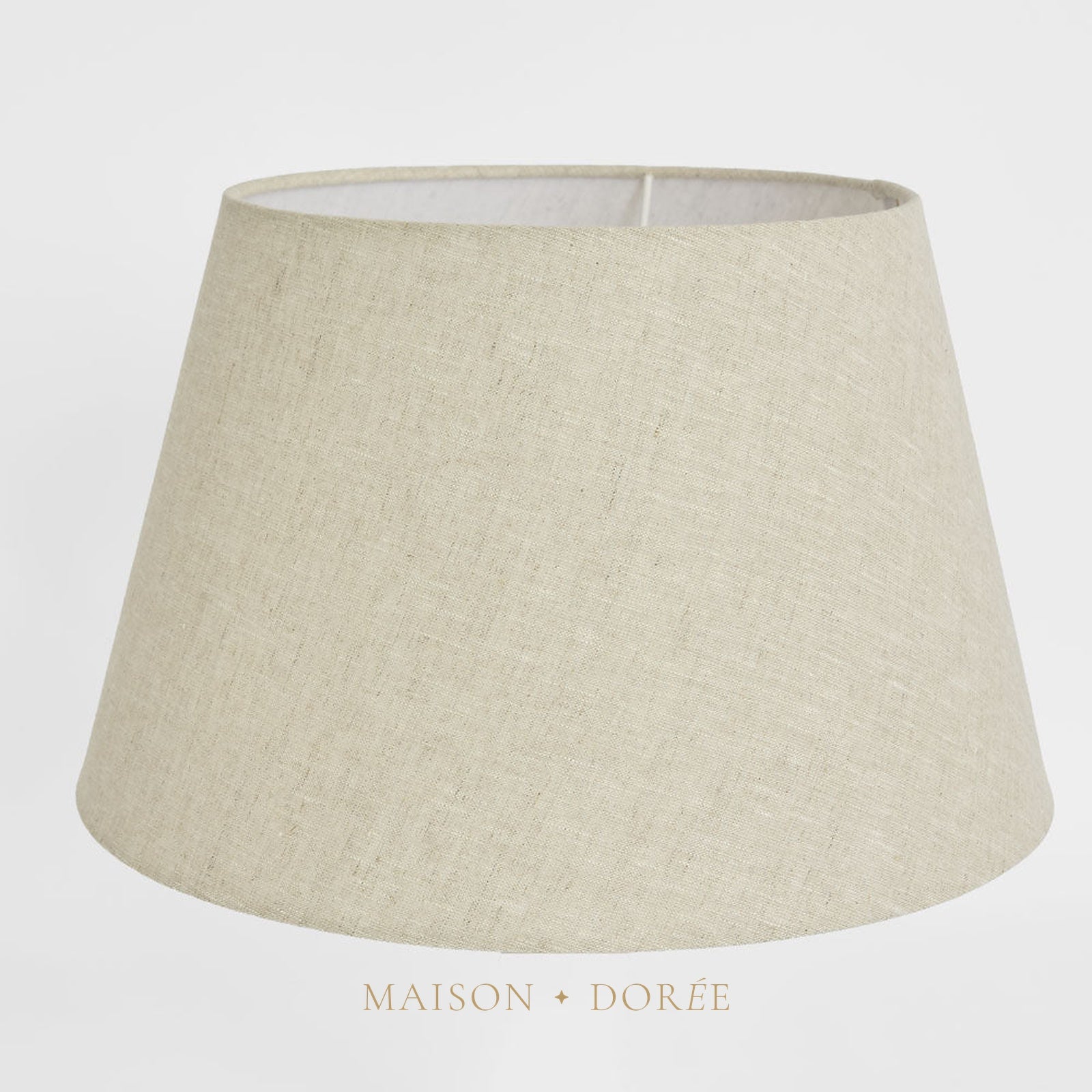 Linen Taper Lamp Shade XL Light Natural