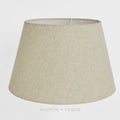 Linen Taper Lamp Shade XL Dark Natural
