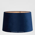 Velvet Drum Lamp Shade XL Royal Blue