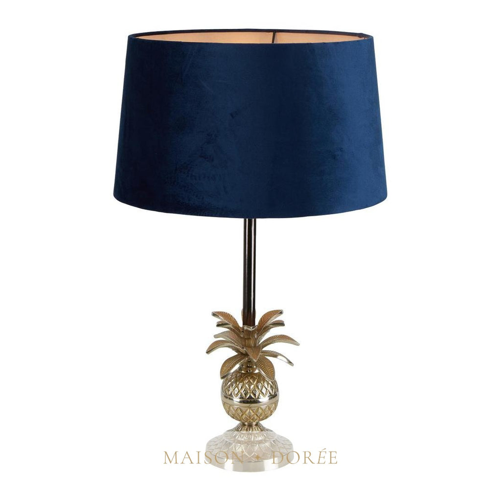 Velvet Drum Lamp Shade XL Royal Blue