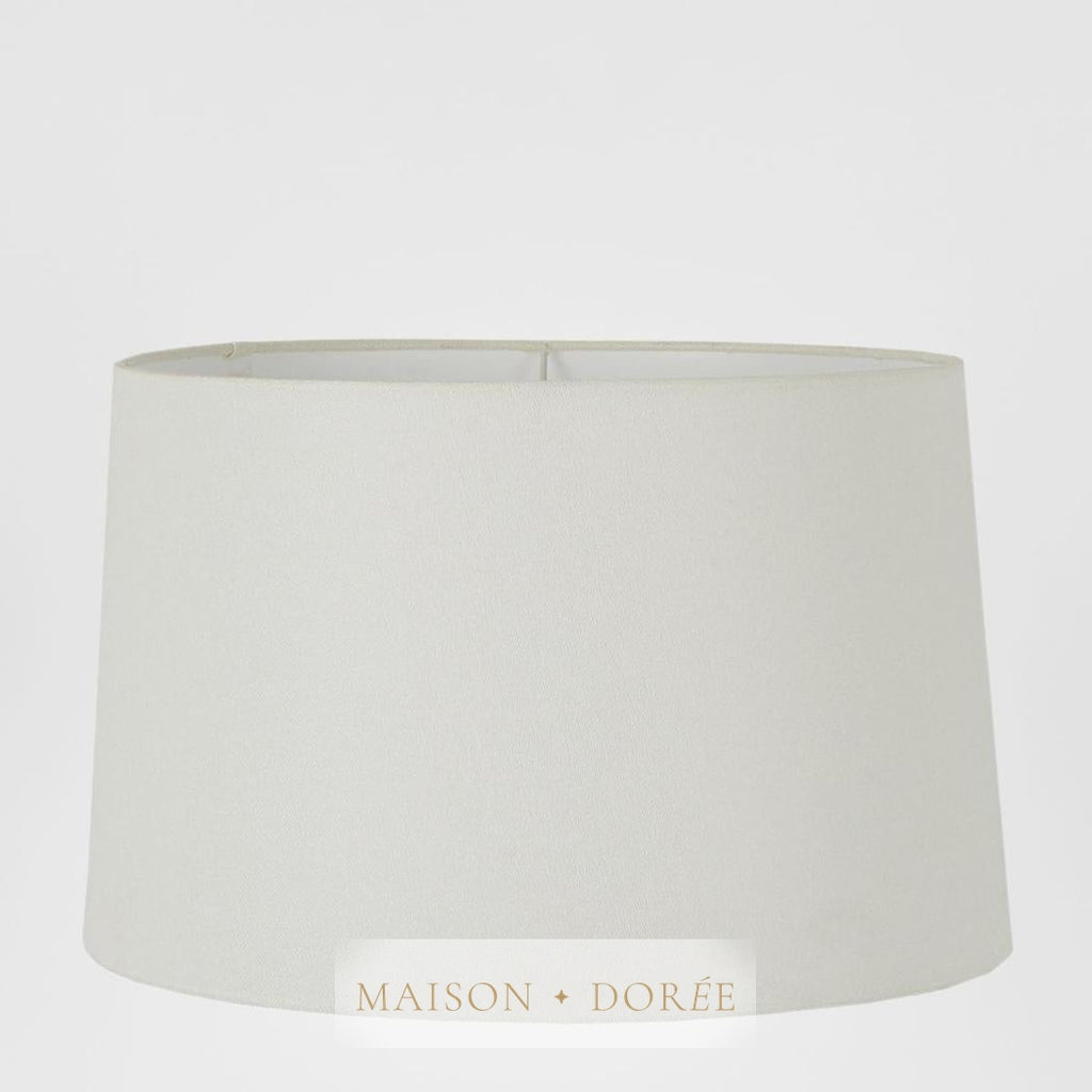 Linen Drum Lamp Shade XL Ivory