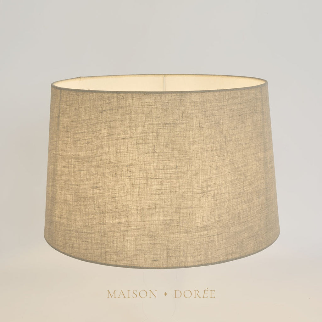 Linen Drum Lamp Shade XL Light Natural