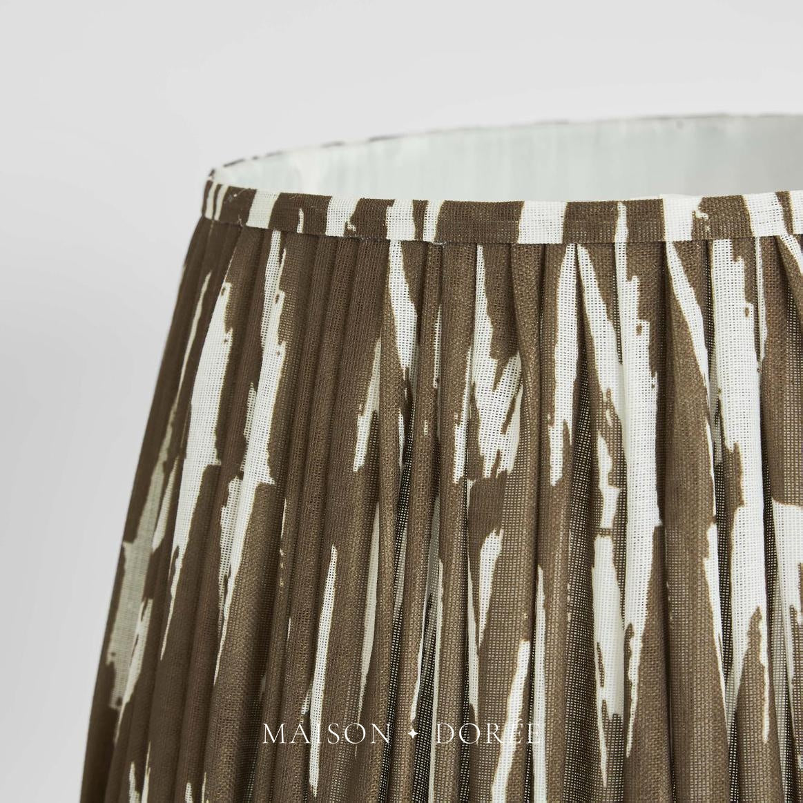 Woven Ikat Drum Lamp Shade XL Brown