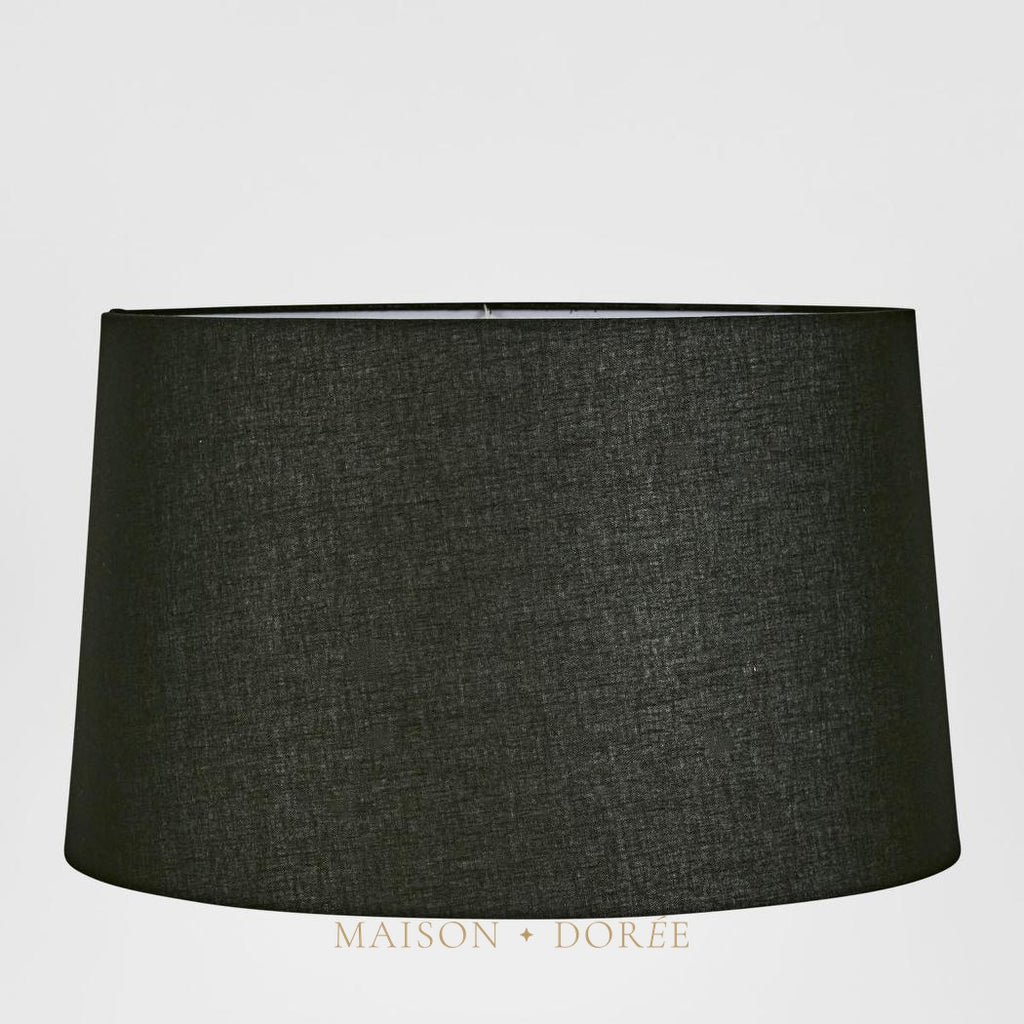 Linen Drum Lamp Shade XXL Black