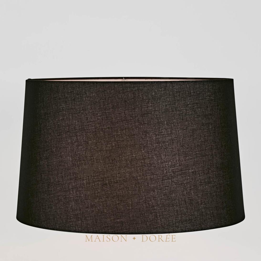 Linen Drum Lamp Shade XXL Black