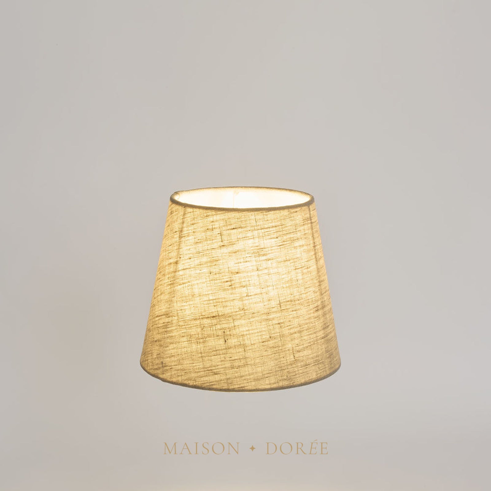 Linen Taper Lamp Shade XXXS Light Natural