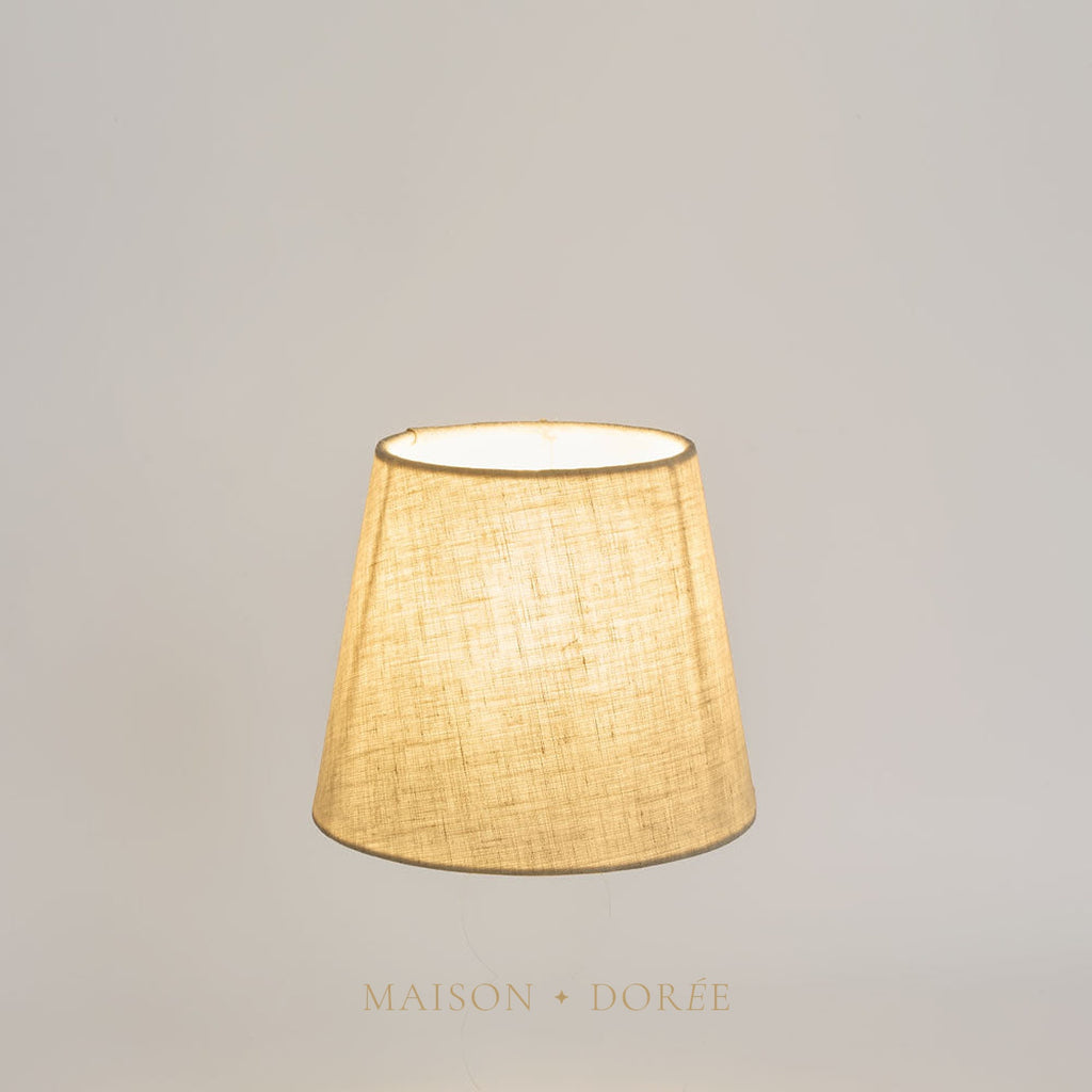 Linen Taper Lamp Shade XXS Light Natural