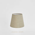 Linen Taper Lamp Shade XXS Dark Natural