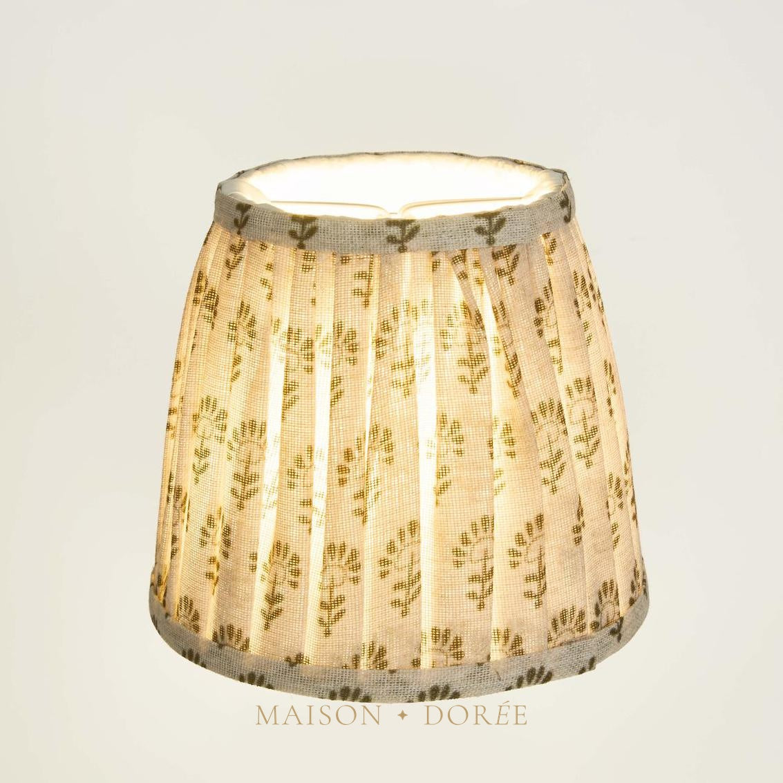Viscose Linen Taper Lamp Shade XXS Green