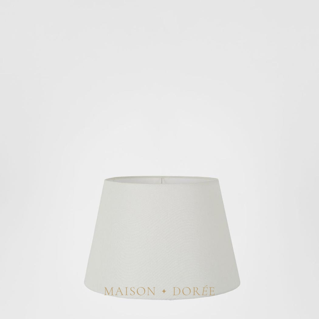 Linen Drum Lamp Shade XXS Textured Ivory