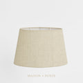 Linen Oval Lamp Shade Medium Light Natural