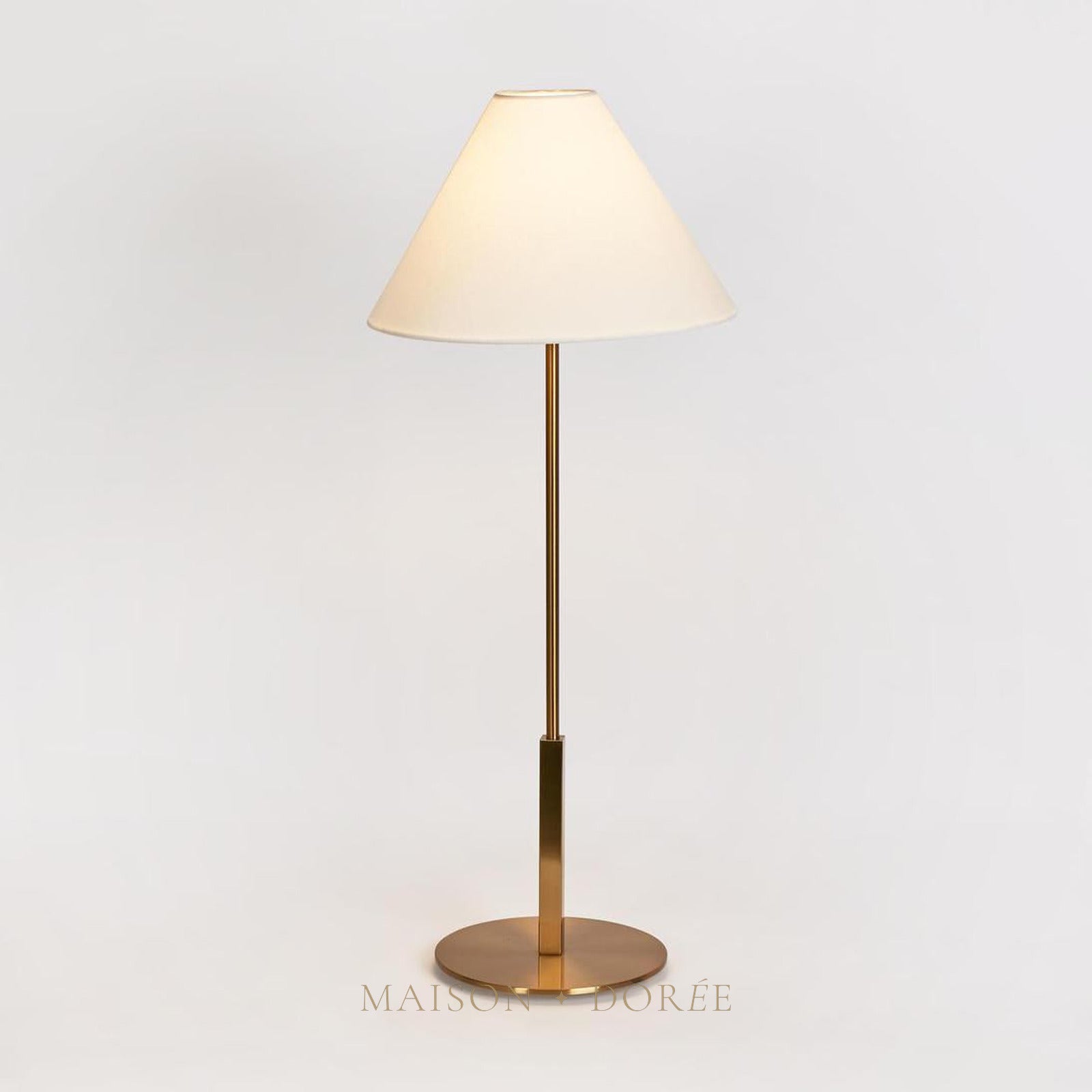 Alpine Table Lamp Antique Brass with shade