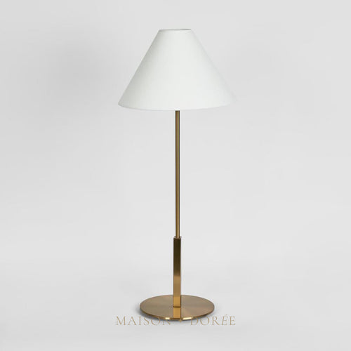 Alpine Table Lamp Antique Brass with shade