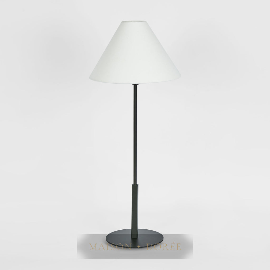 Alpine Table Lamp Black with Shade