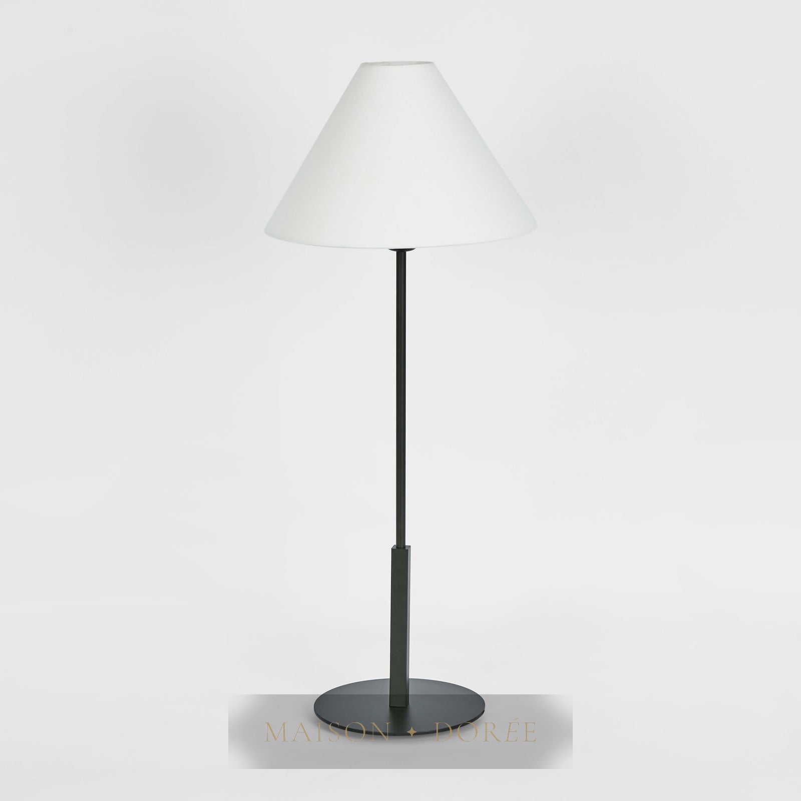 Alpine Table Lamp Black with Shade