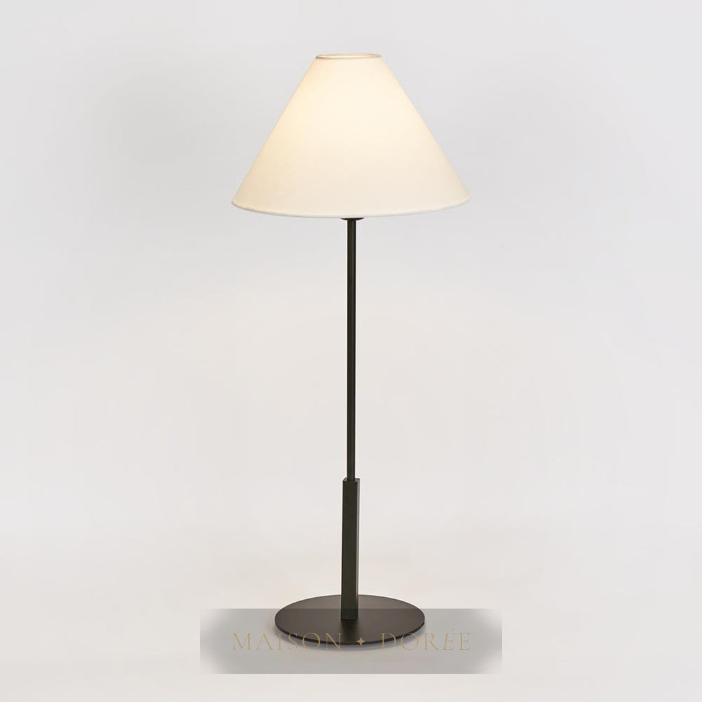 Alpine Table Lamp Black with Shade