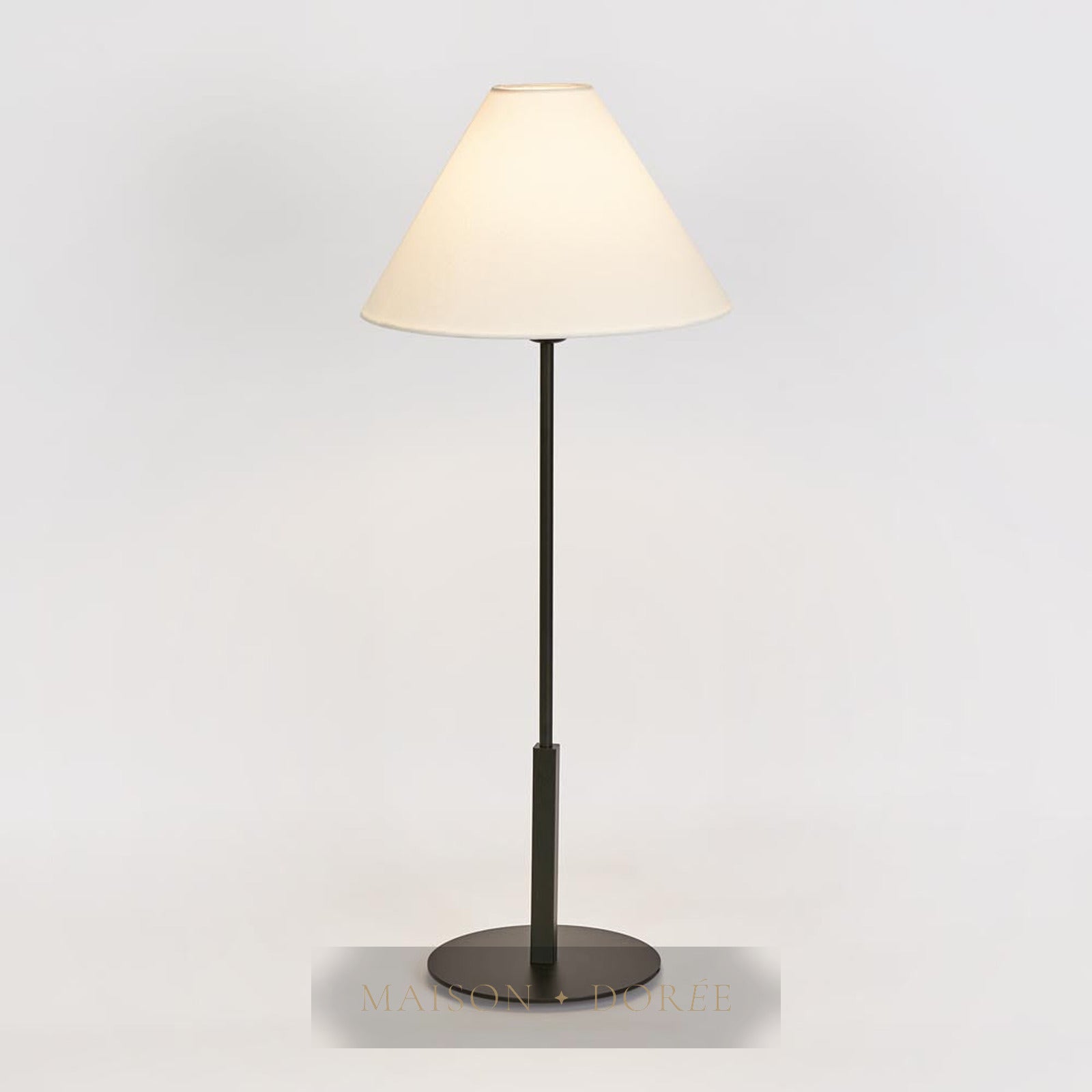 Alpine Table Lamp Black with Shade